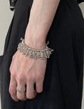 Silver Seaweed Tassel Bracelet — silver bracelet