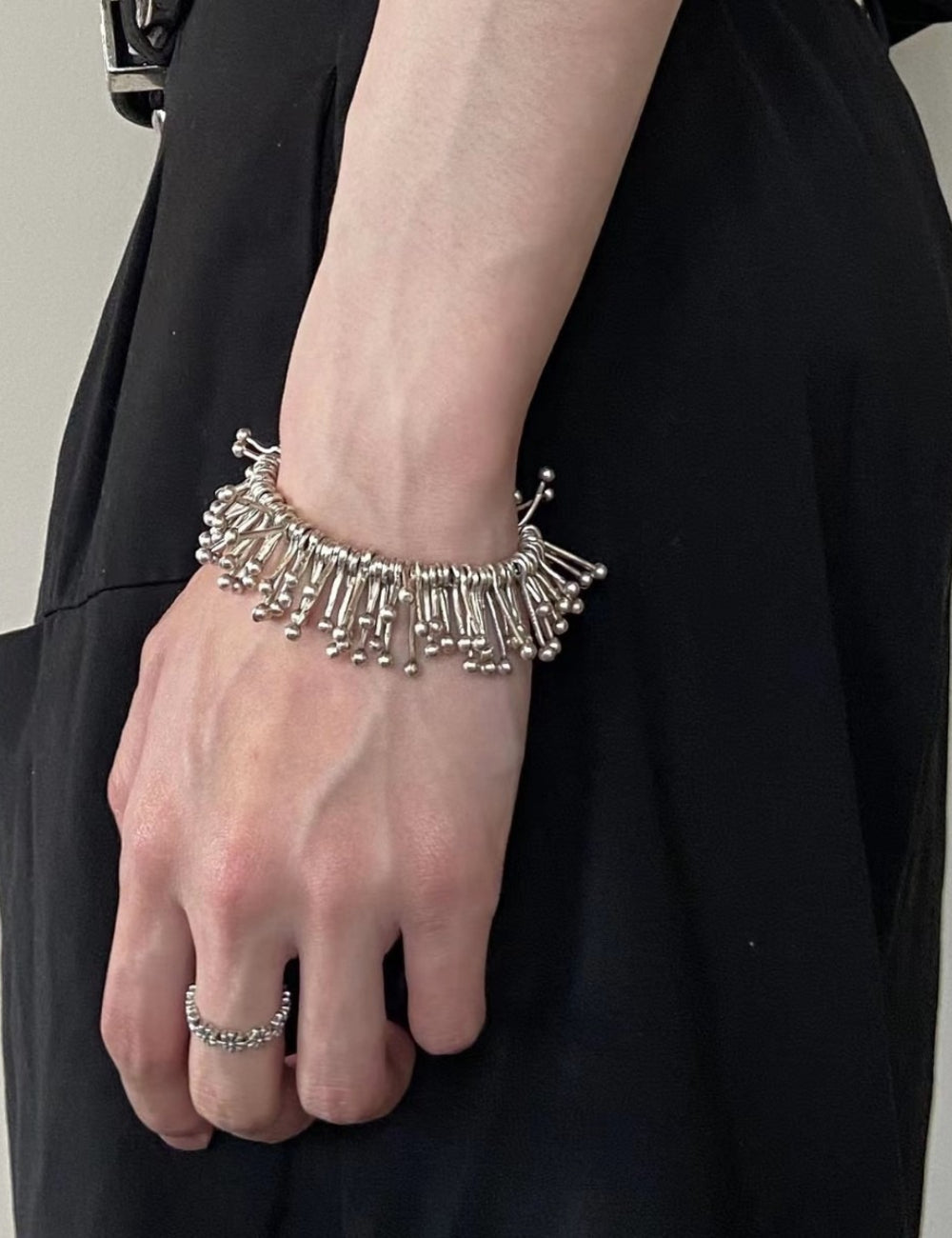 Silver Seaweed Tassel Bracelet — silver bracelet
