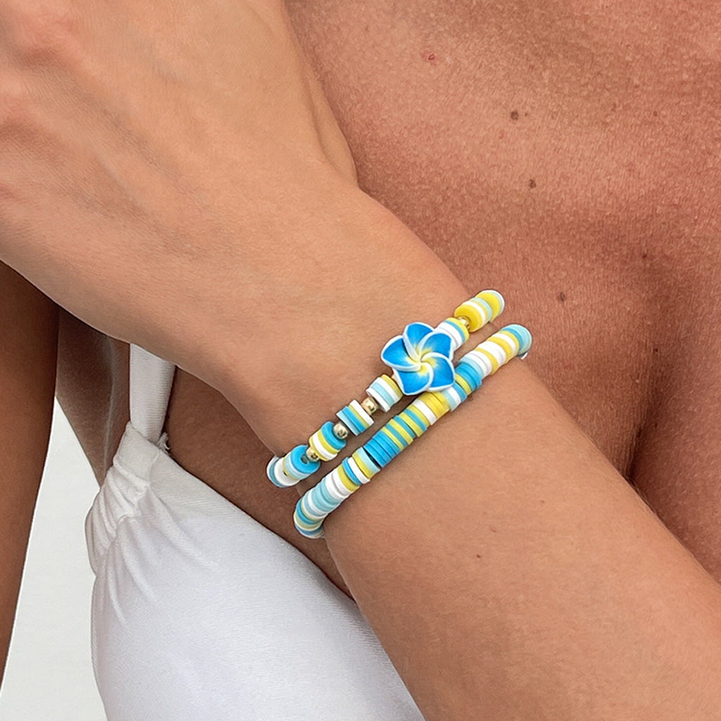 Boho Floral Beaded Bracelet — bracelet, view 5