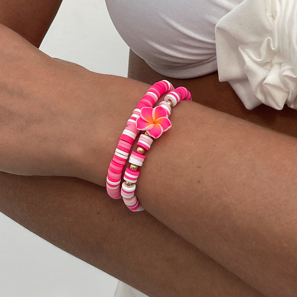 Boho Floral Beaded Bracelet — bracelet, view 6
