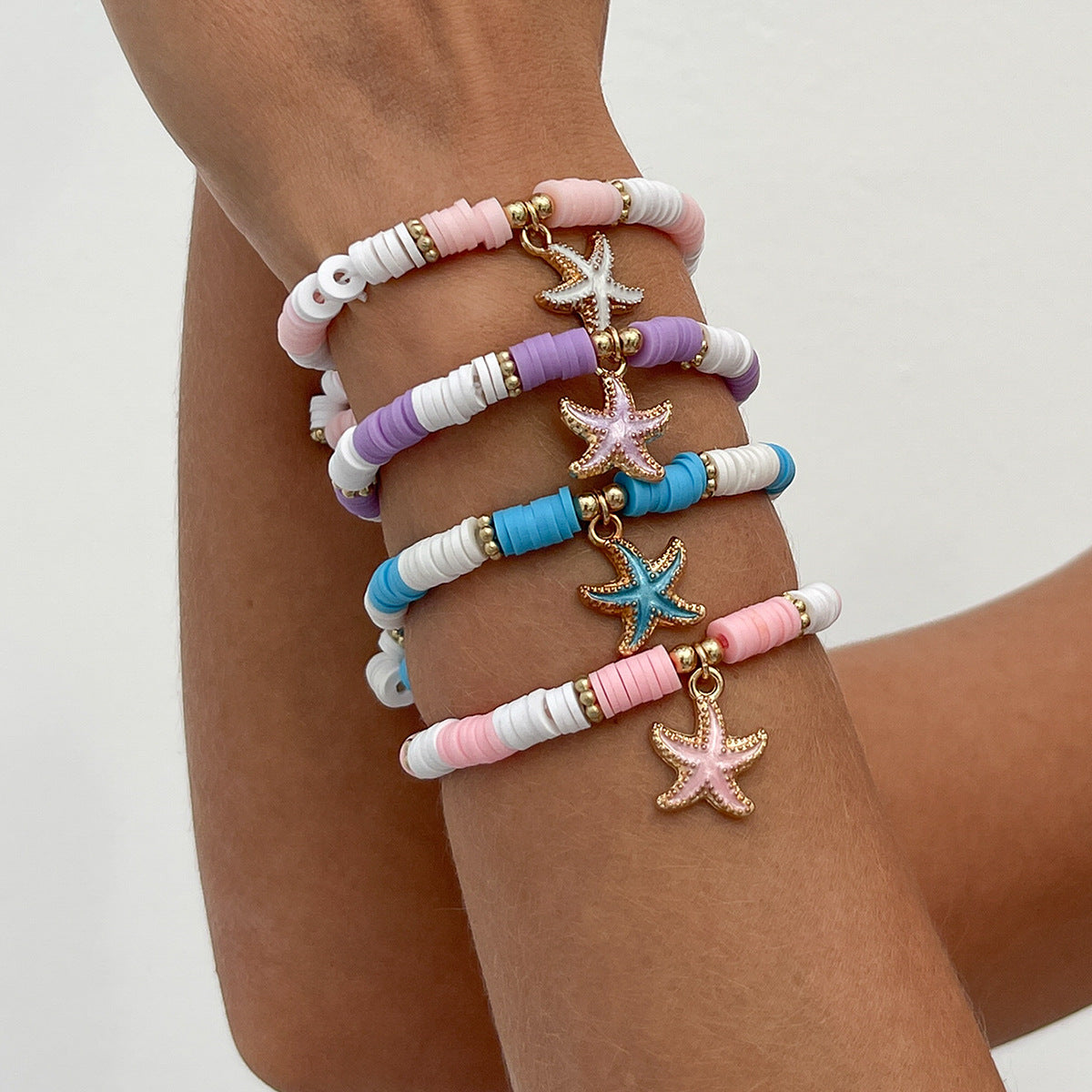 Boho Floral Beaded Bracelet — bracelet, view 9