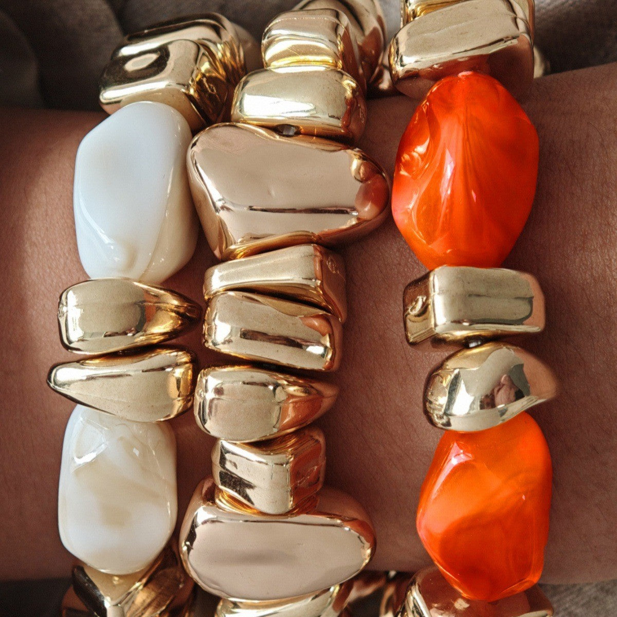 Irregular Resin Stone Bracelet — bracelet, view 3