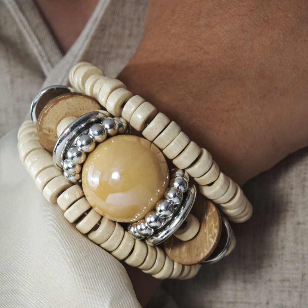 Irregular Resin Stone Bracelet — bracelet, view 6