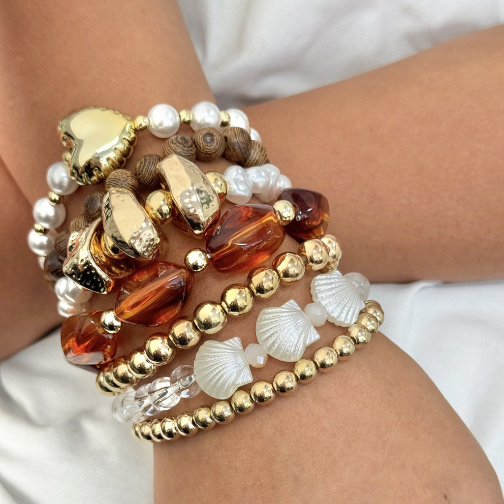 Irregular Resin Stone Bracelet — bracelet, view 7