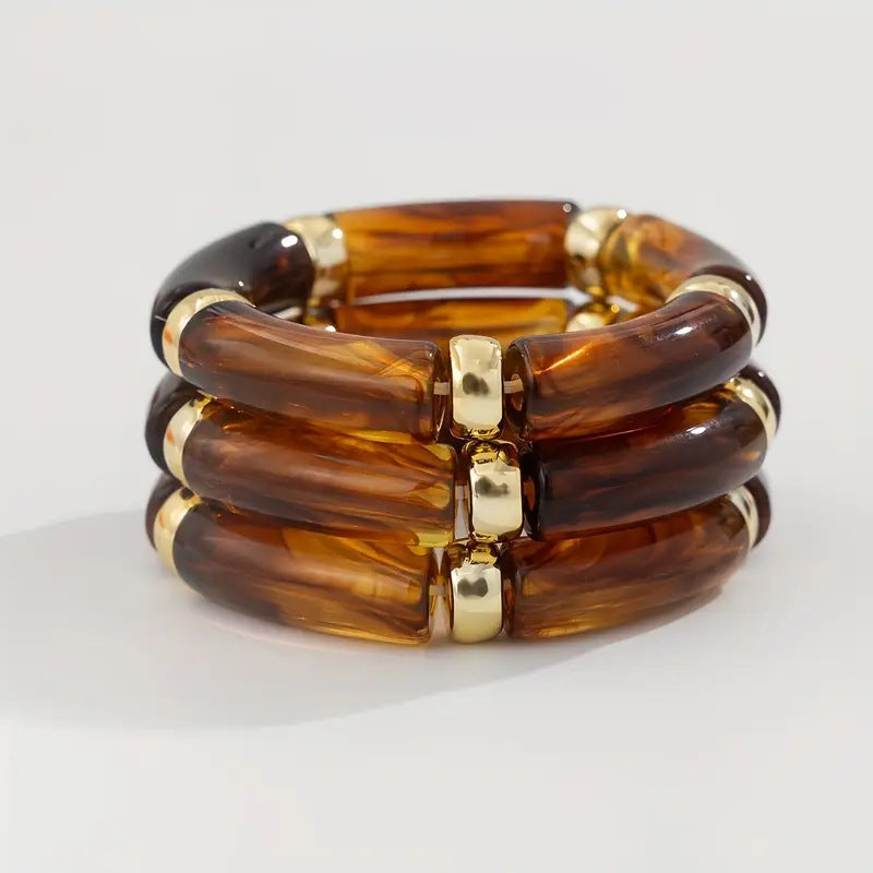 Irregular Resin Stone Bracelet — bracelet, view 16