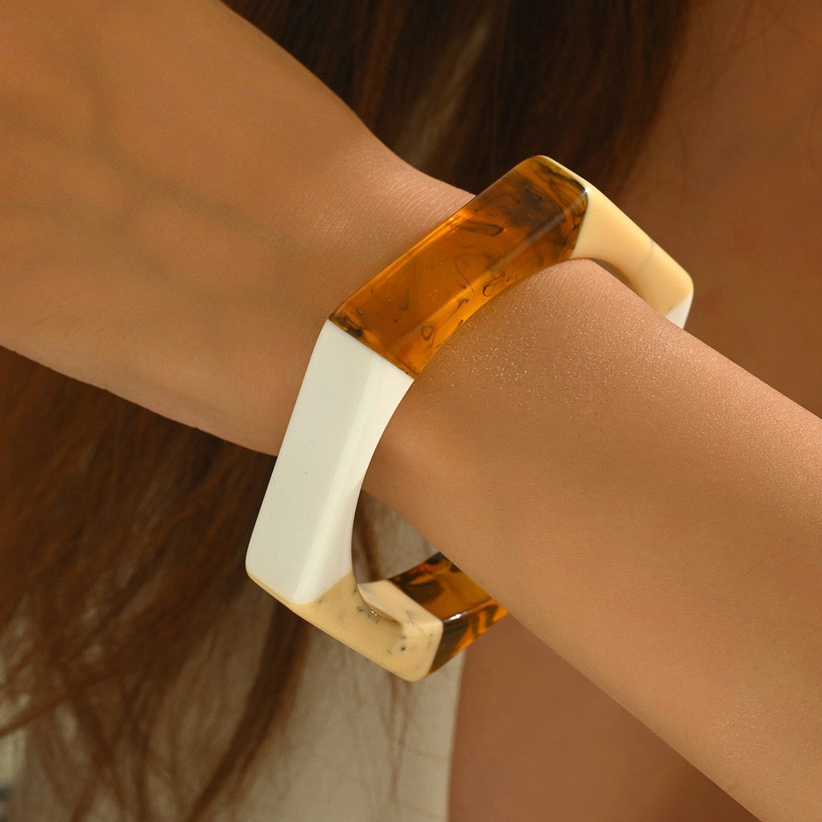 Irregular Resin Stone Bracelet — bracelet, view 19
