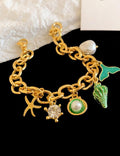 Pearl Tassel Chain Bracelet — bracelet