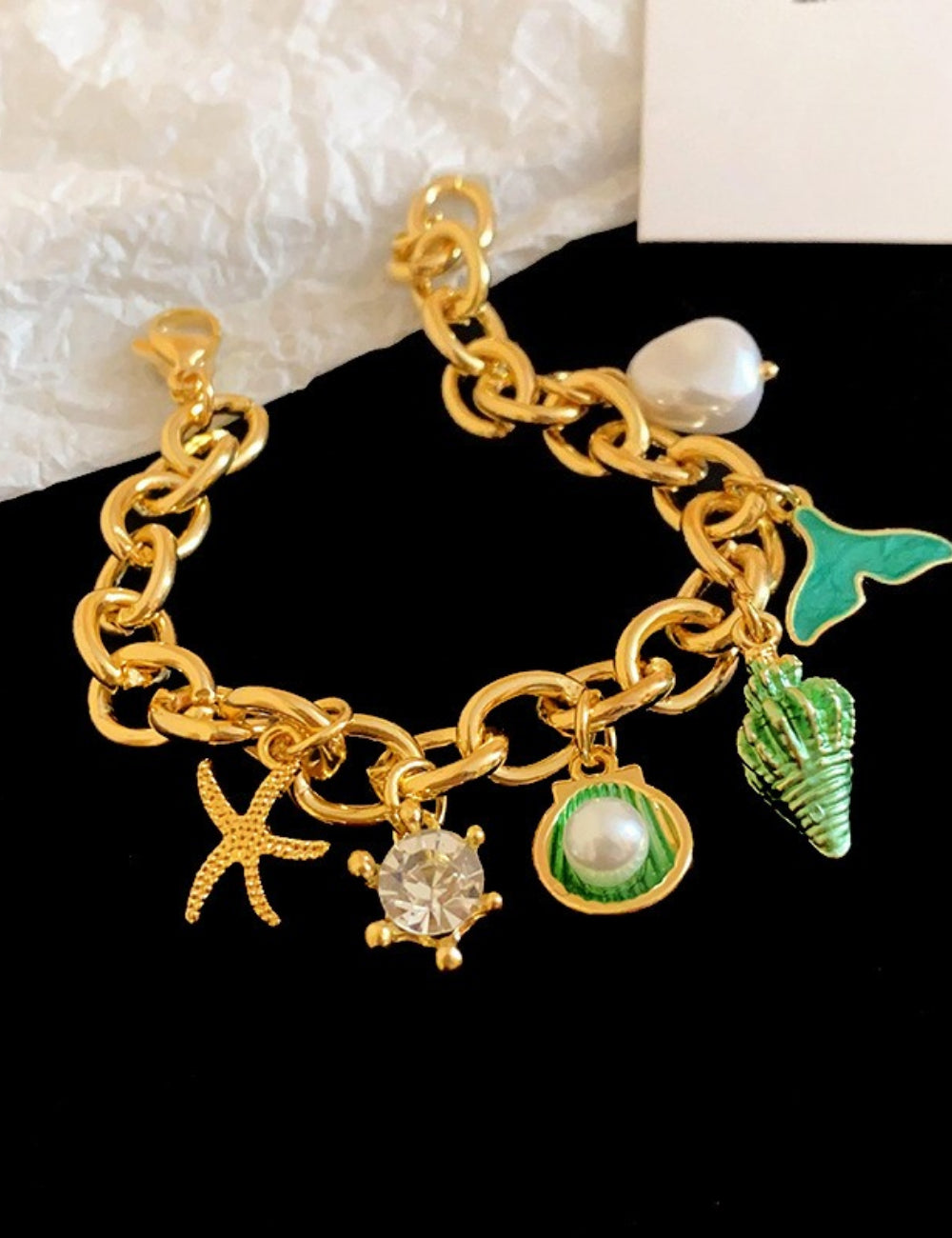 Pearl Tassel Chain Bracelet — bracelet