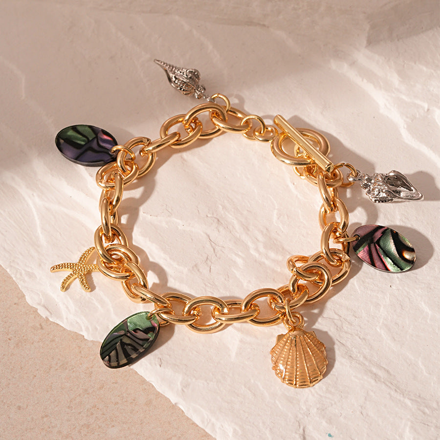 Pearl Tassel Chain Bracelet — bracelet, view 5