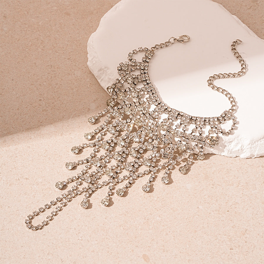 Pearl Tassel Chain Bracelet — bracelet, view 15