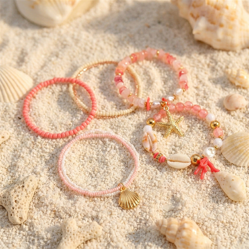 Star and Shell Pearl Bracelet — bracelet, view 4