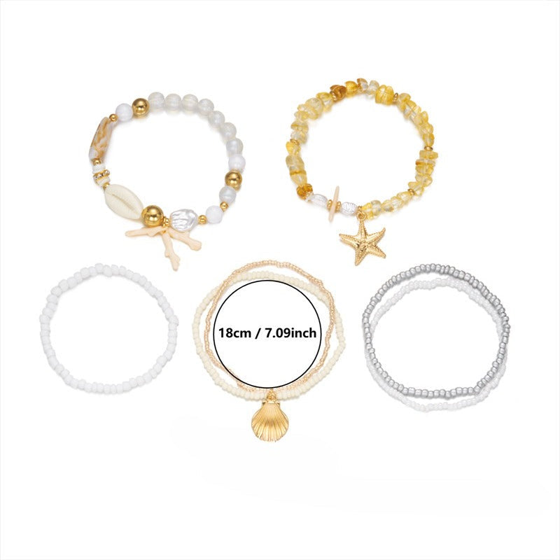 Star and Shell Pearl Bracelet — bracelet, view 6
