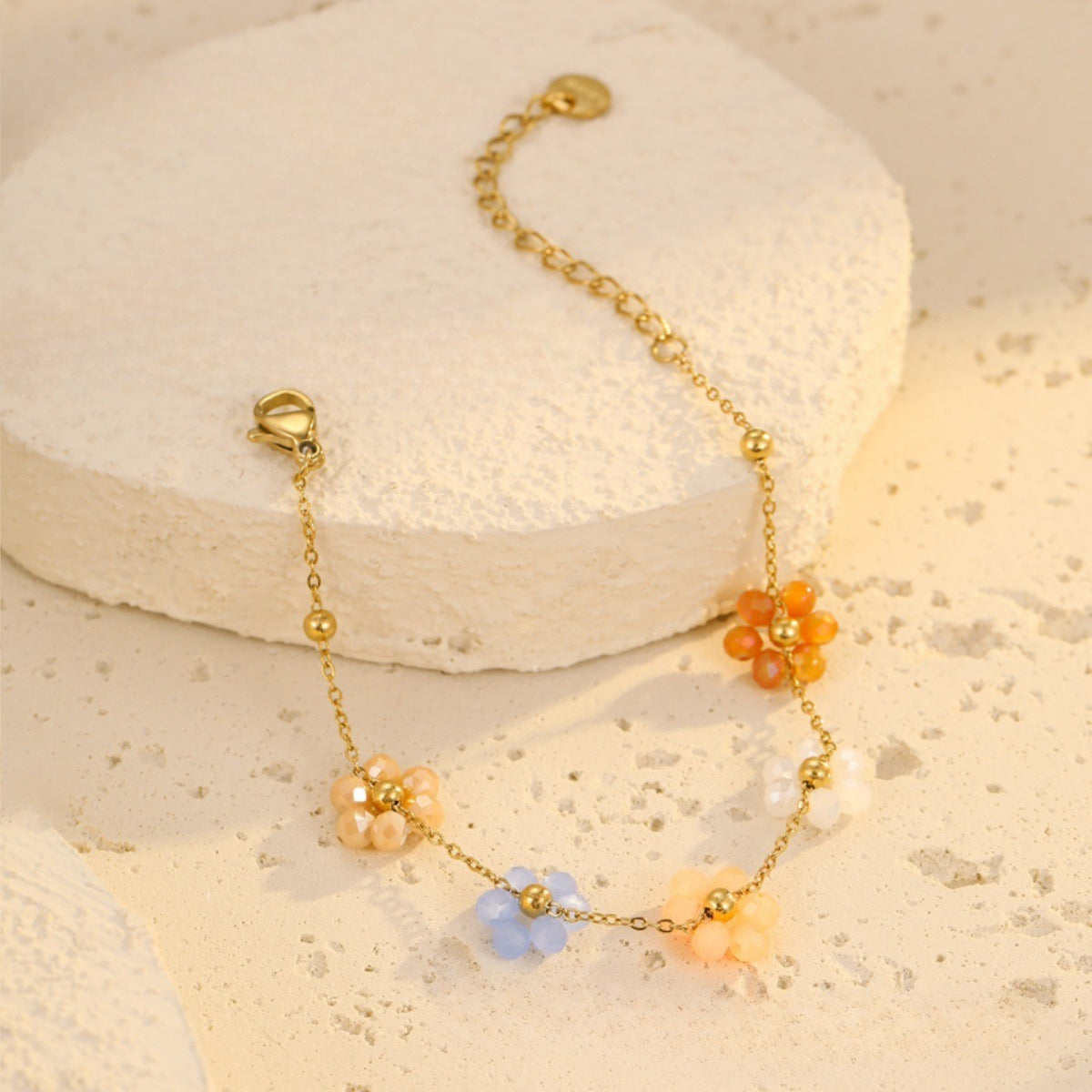 Layered Daisy Chain Bracelet — bracelet, view 4