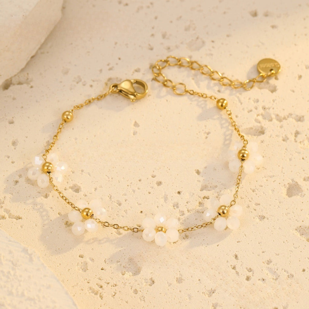 Layered Daisy Chain Bracelet — bracelet, view 5