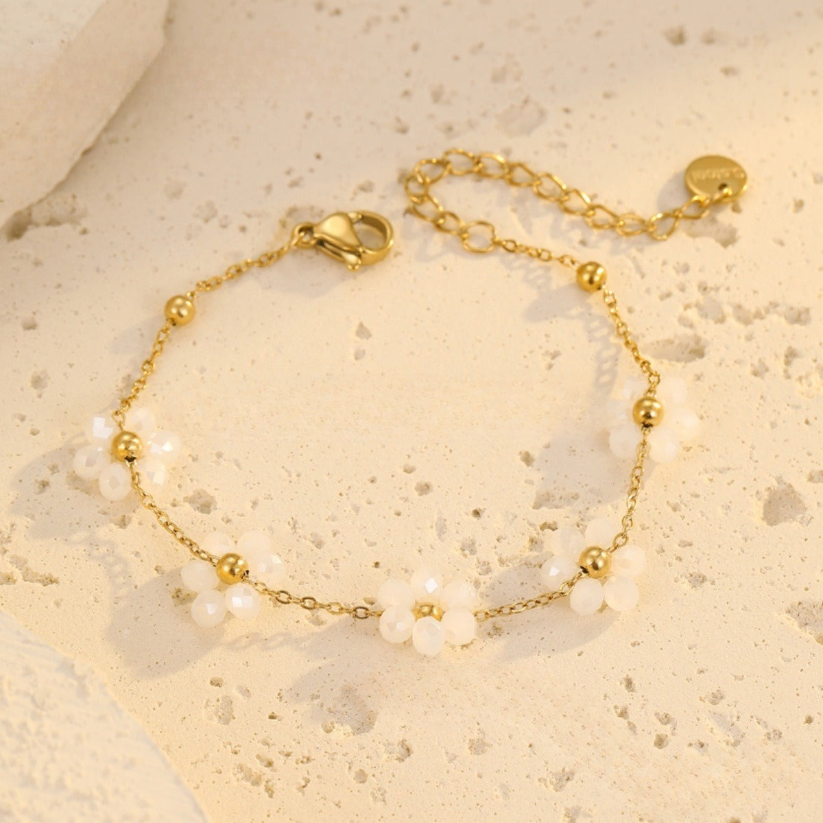 Layered Daisy Chain Bracelet — bracelet, view 5