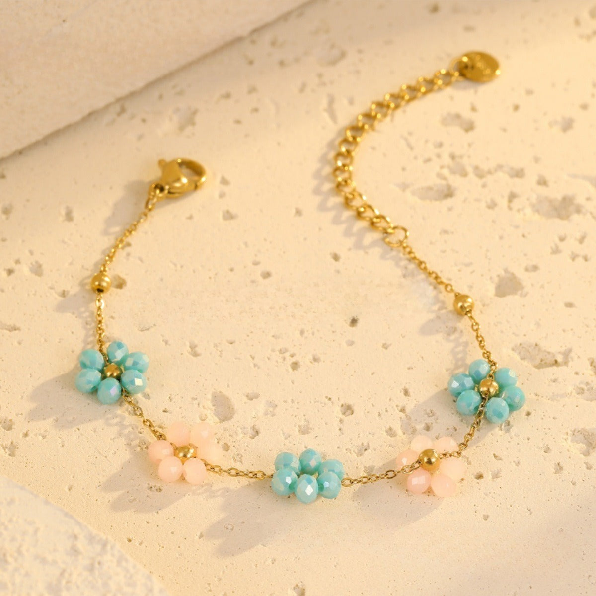 Layered Daisy Chain Bracelet — bracelet, view 6