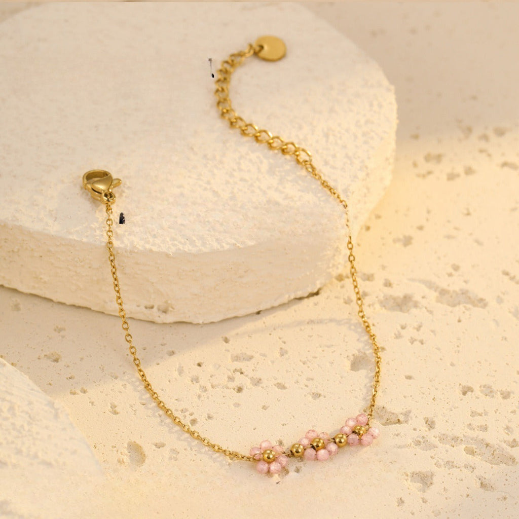 Layered Daisy Chain Bracelet — bracelet, view 10