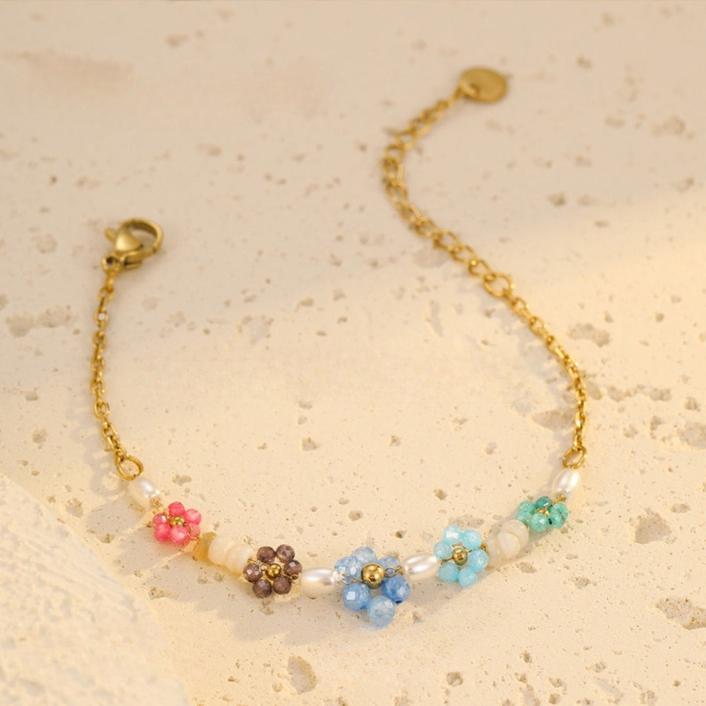 Layered Daisy Chain Bracelet — bracelet, view 11