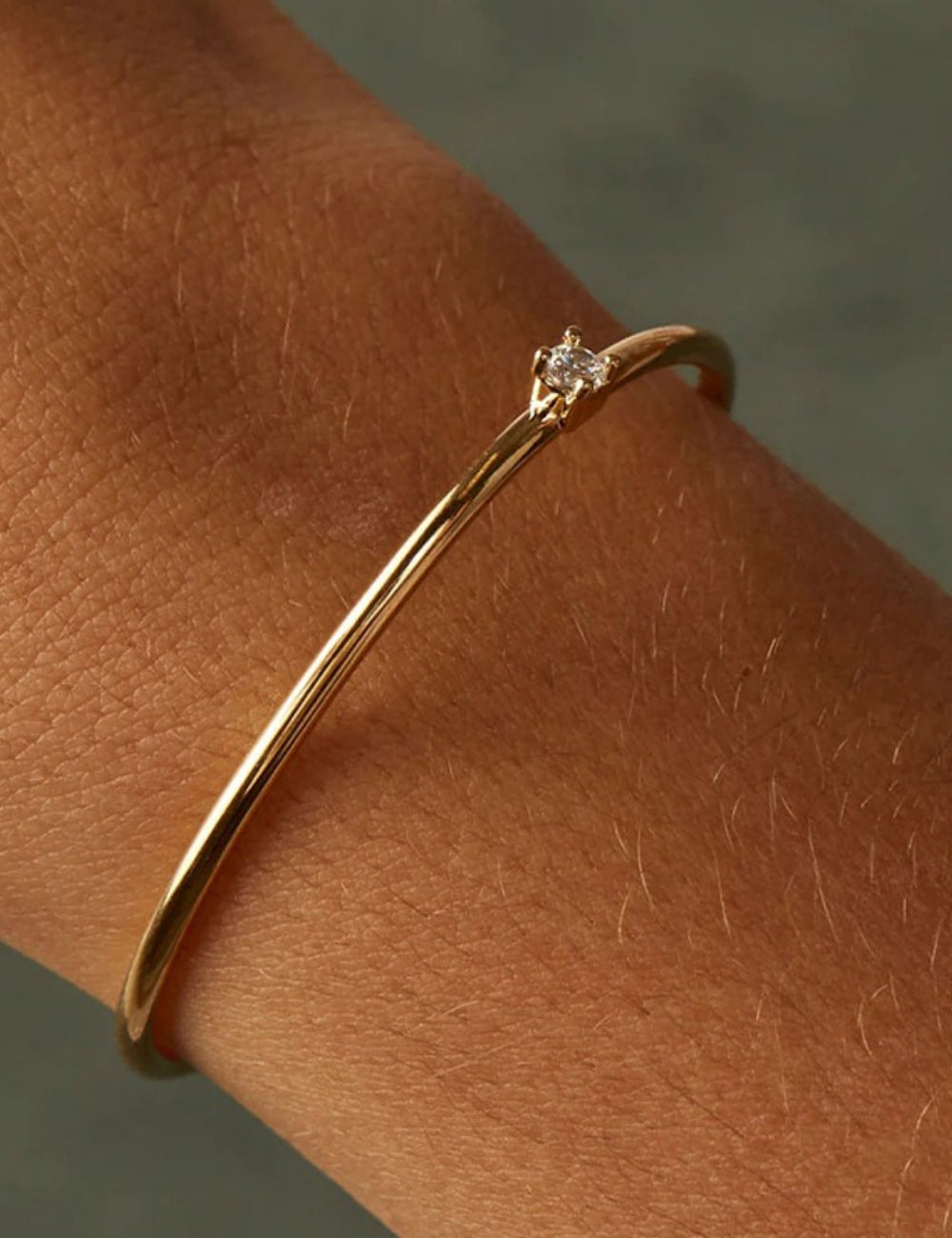 Sparkling Zirconia Open Bracelet — bracelet