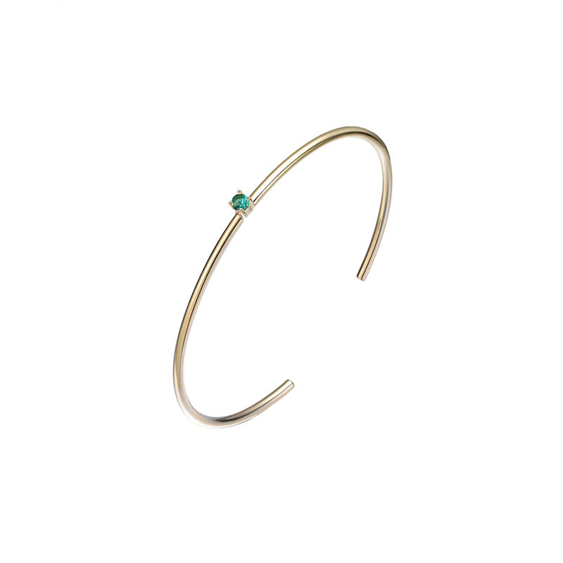 Sparkling Zirconia Open Bracelet — bracelet, view 4