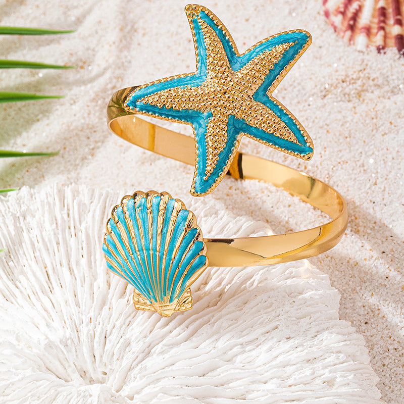 Ocean Starfish Charm Bracelet — bracelet, view 2