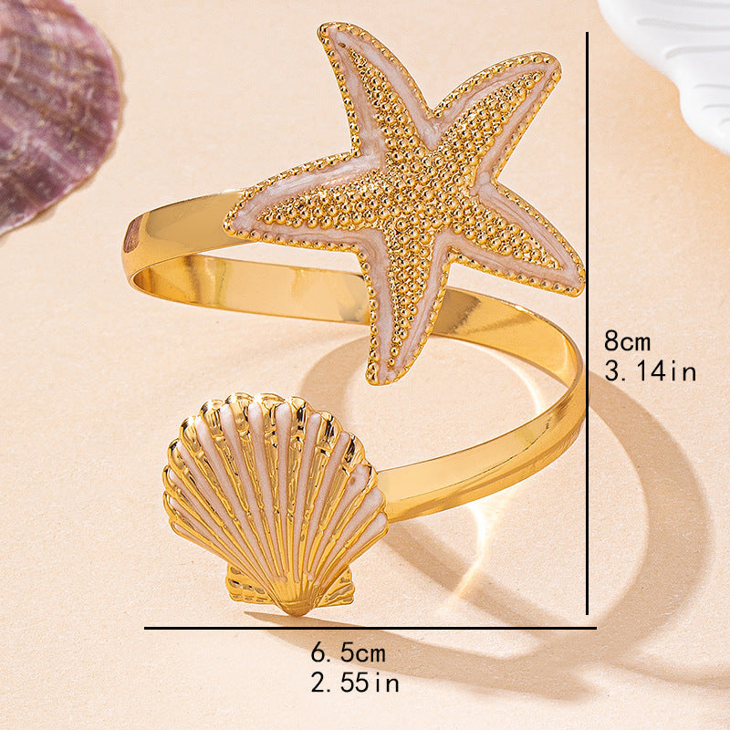 Ocean Starfish Charm Bracelet — bracelet, view 4