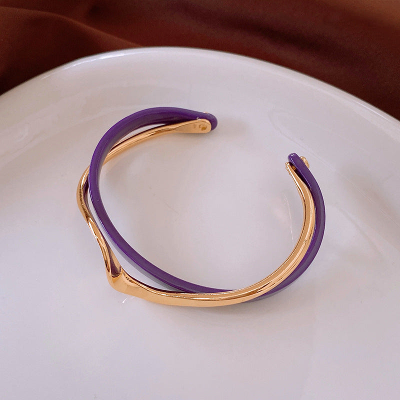 Shell Pearl Stackable Bangle — bracelet, view 2