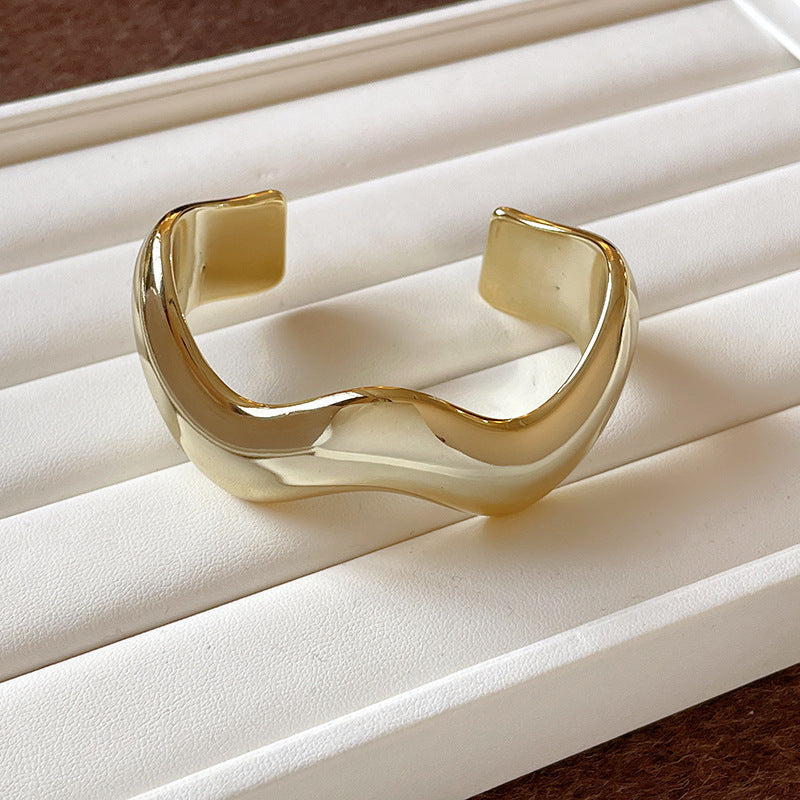 Shell Pearl Stackable Bangle — bracelet, view 7