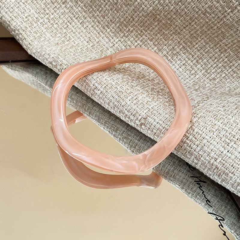 Shell Pearl Stackable Bangle — bracelet, view 9