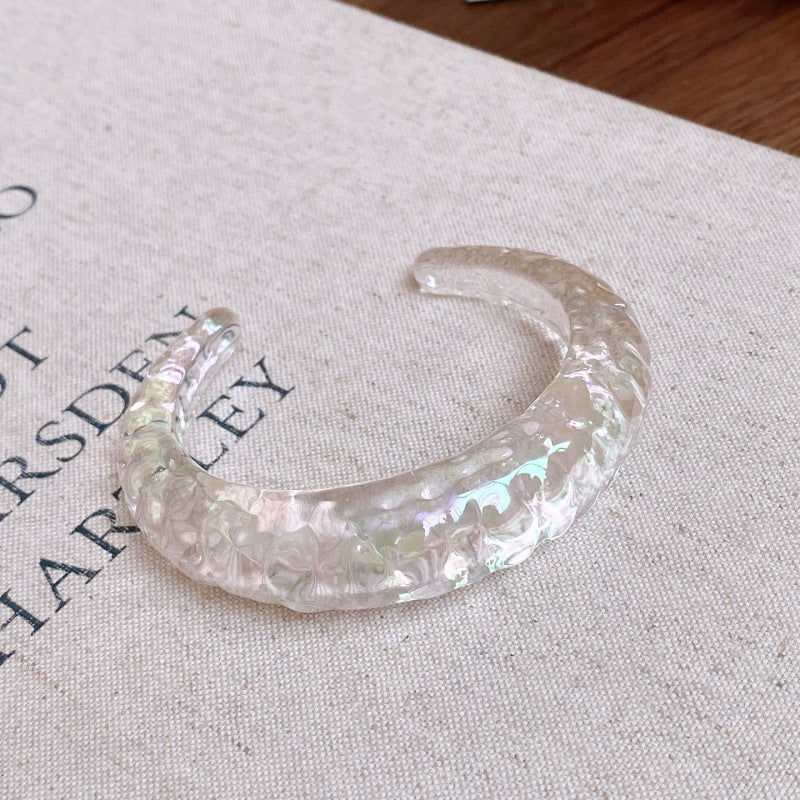 Shell Pearl Stackable Bangle — bracelet, view 33