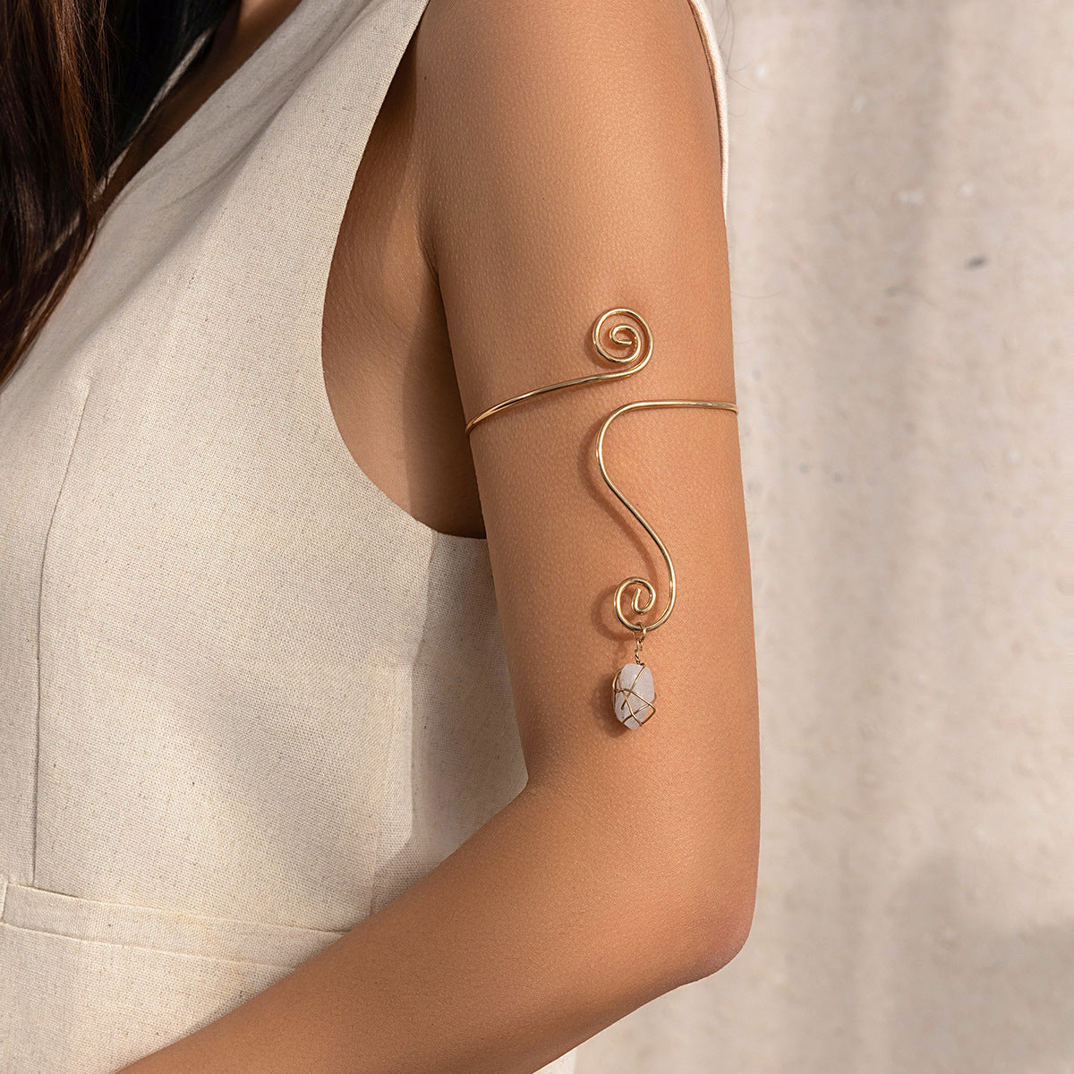 Wire Wrapped Rhombus Bracelet — bracelet, view 4