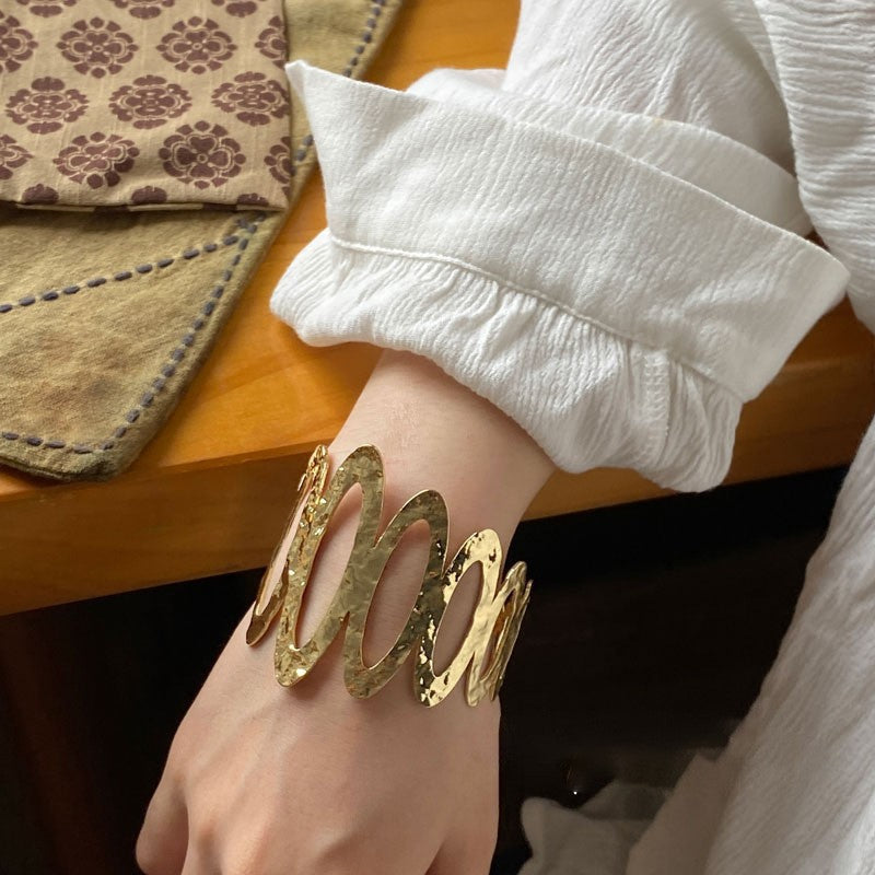 Wave Shape Cubic Zirconia Bracelet — bracelet, view 25