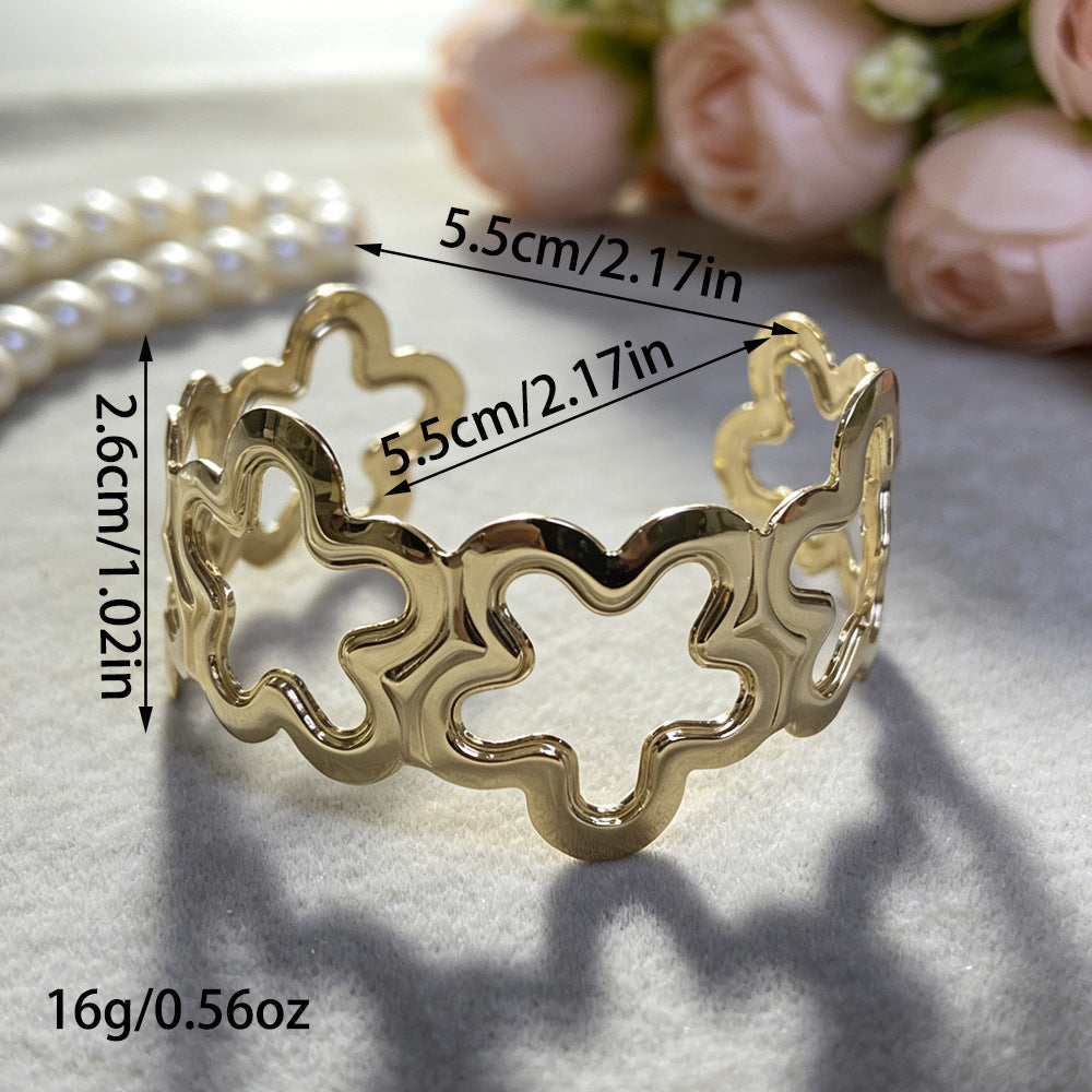 Leopard Print Scarf Cuff Bracelet — bracelet, view 10