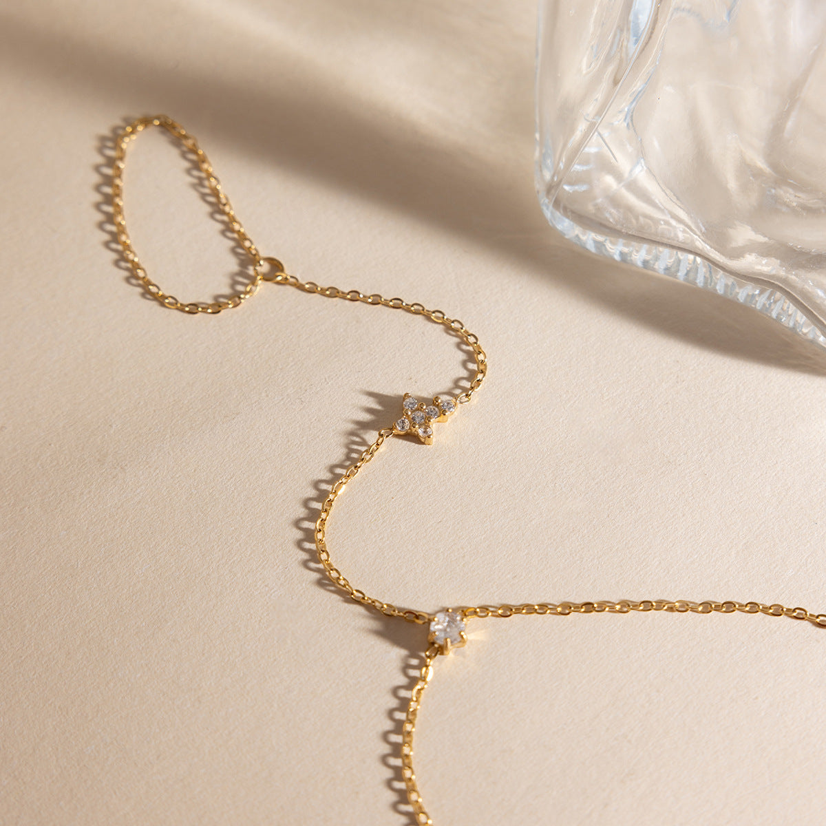 Classic Gold Plated Zirconia Bracelet — bracelet, view 3
