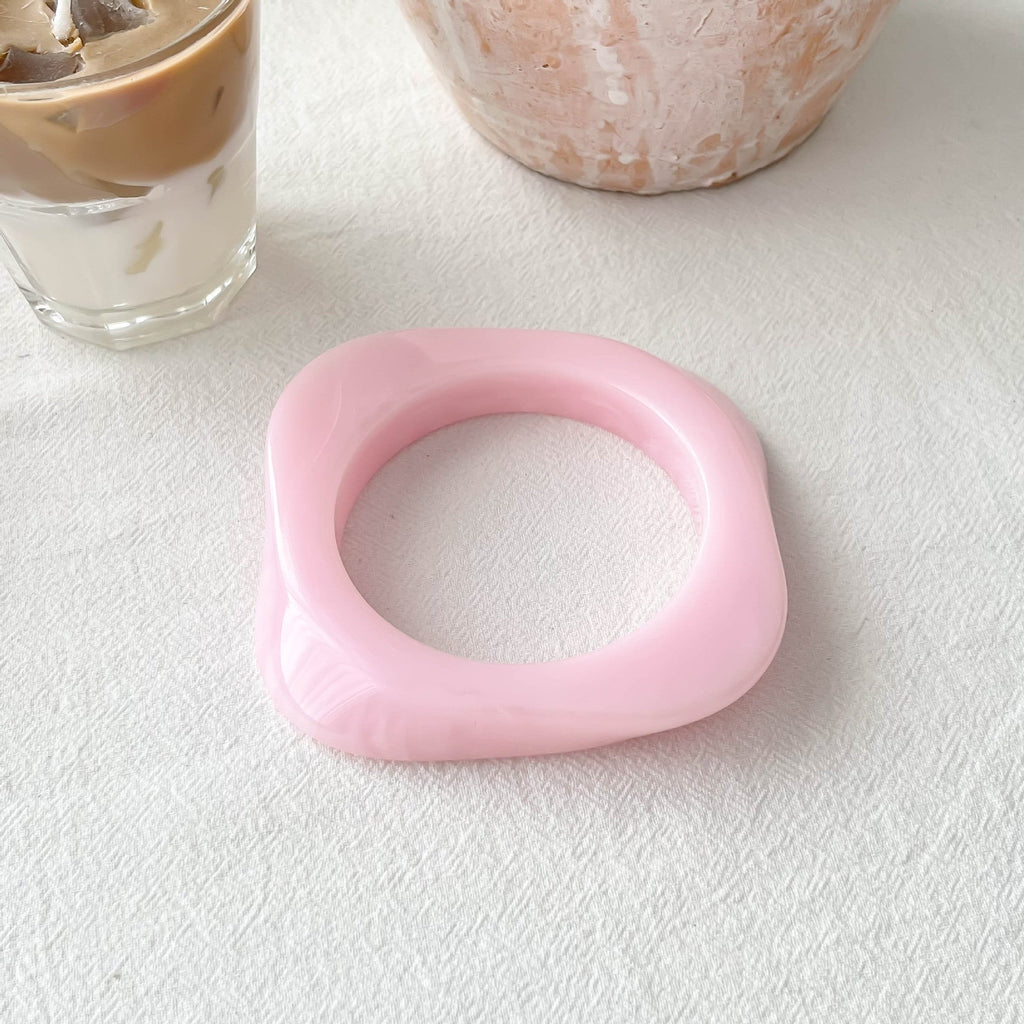 Geometric Resin Statement Bracelet — bracelet, view 8