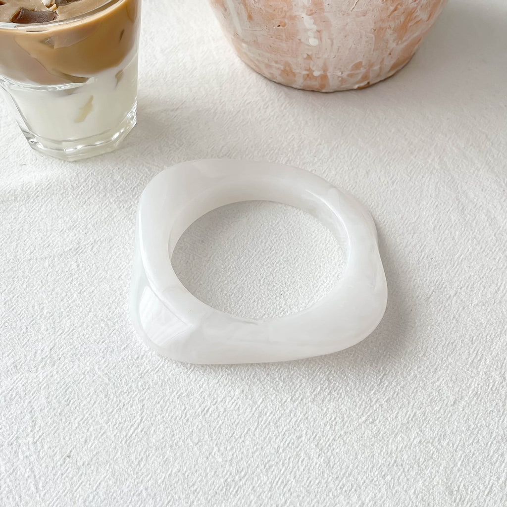 Geometric Resin Statement Bracelet — bracelet, view 10