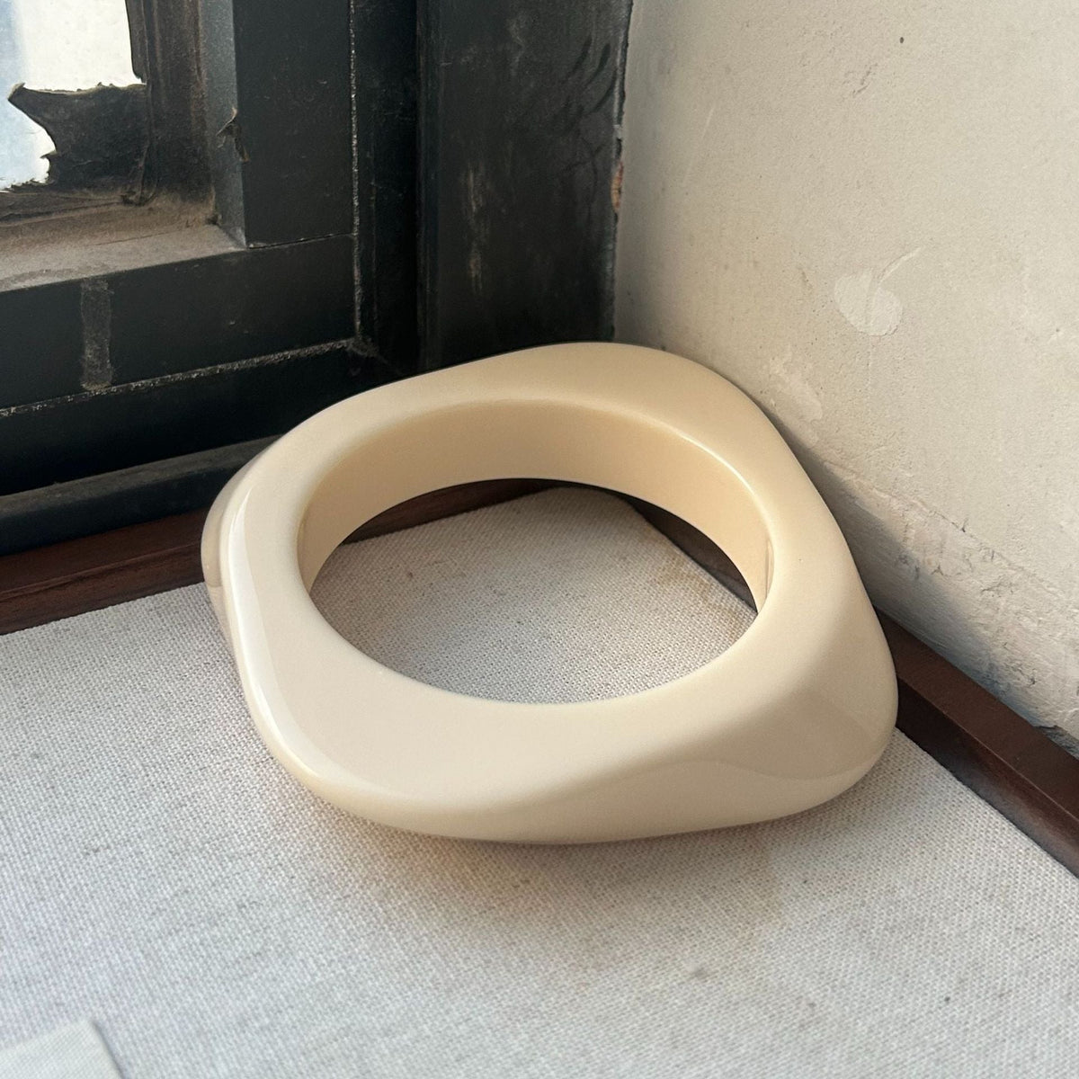 Geometric Resin Statement Bracelet — bracelet, view 11