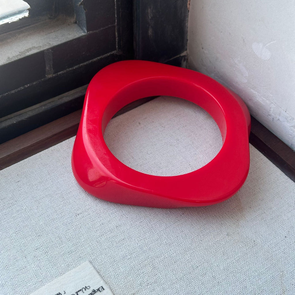 Geometric Resin Statement Bracelet — bracelet, view 12