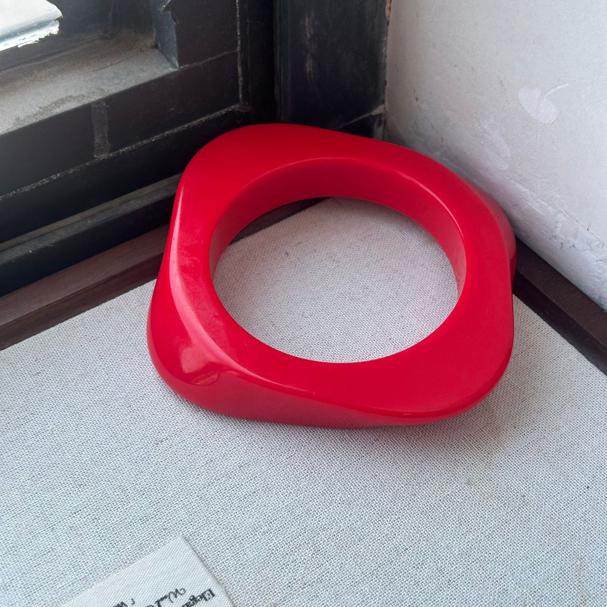 Geometric Resin Statement Bracelet — bracelet, view 12
