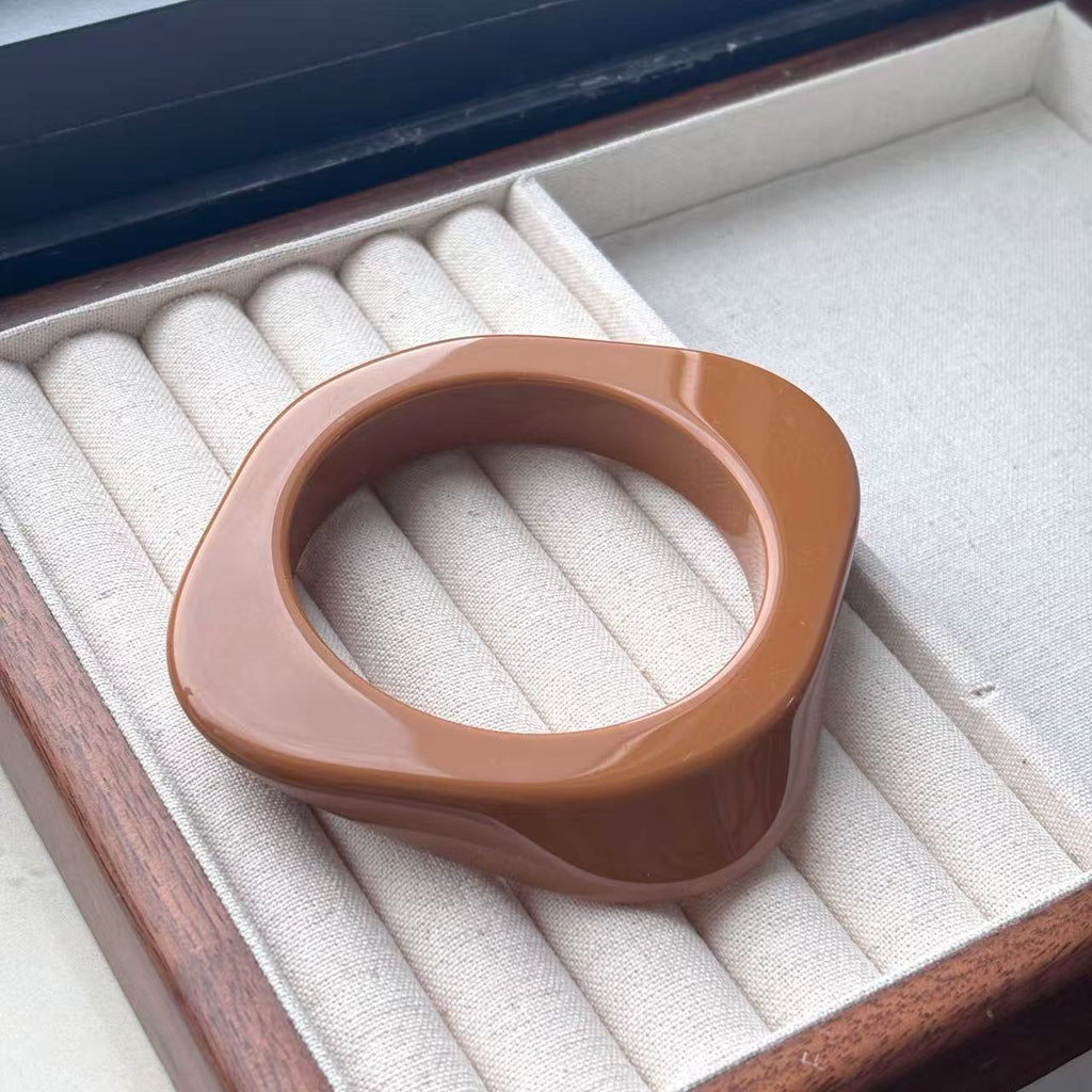 Geometric Resin Statement Bracelet — bracelet, view 15