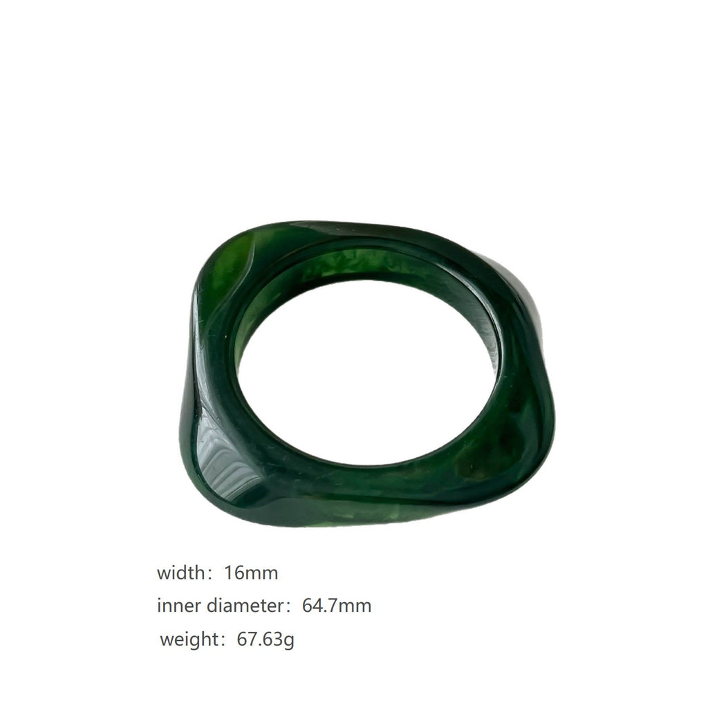Geometric Resin Statement Bracelet — bracelet, view 16