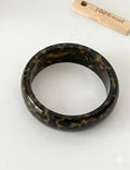 Leopard Print Resin Bangle — leopard bracelet