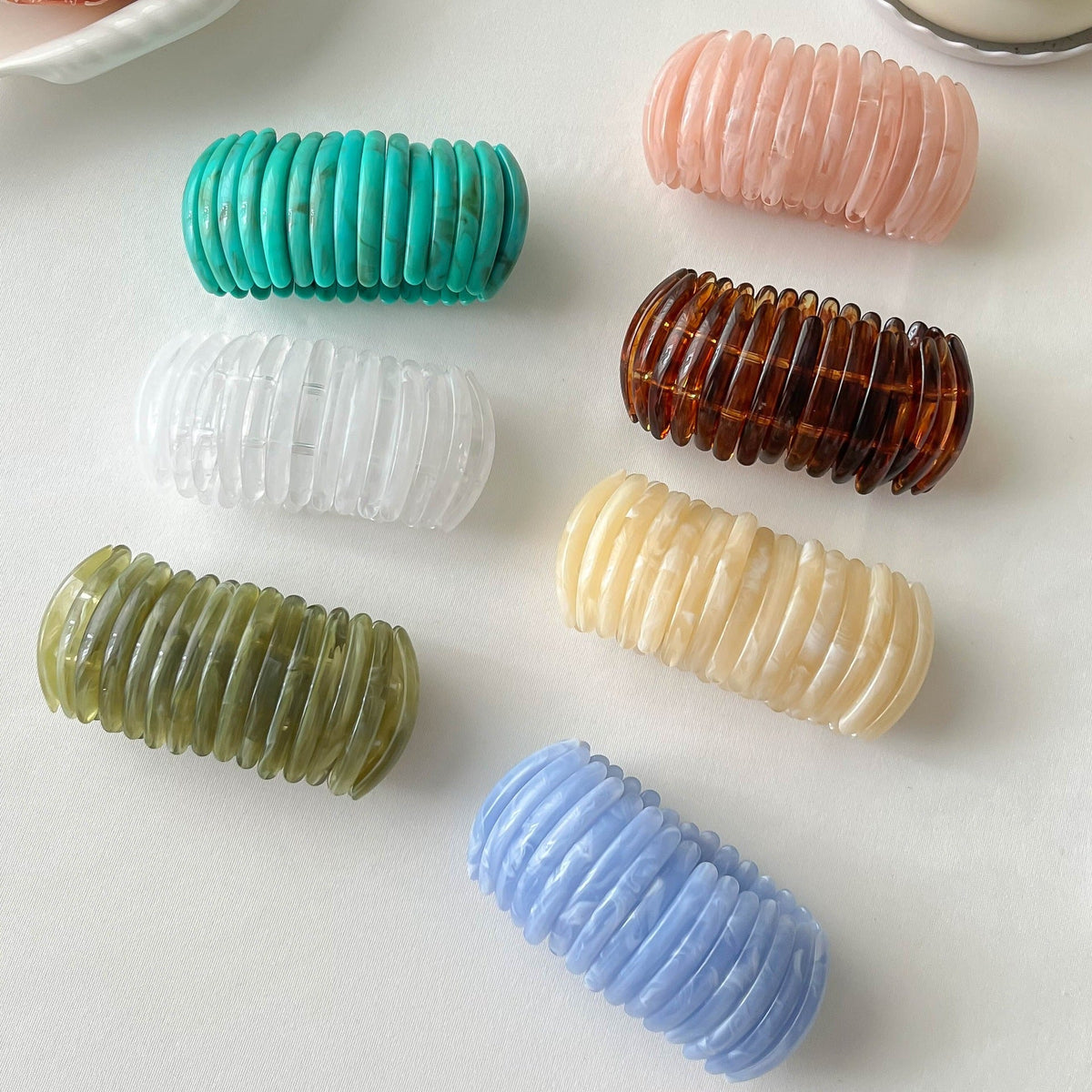 Fine Chunky Irregular Resin Bangle — bracelet, view 3