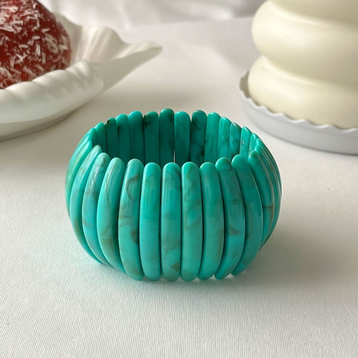 Fine Chunky Irregular Resin Bangle — bracelet, view 5