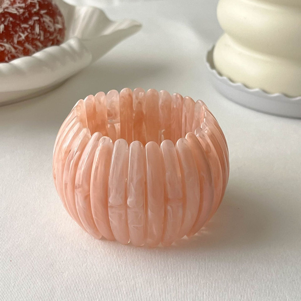Fine Chunky Irregular Resin Bangle — bracelet, view 6