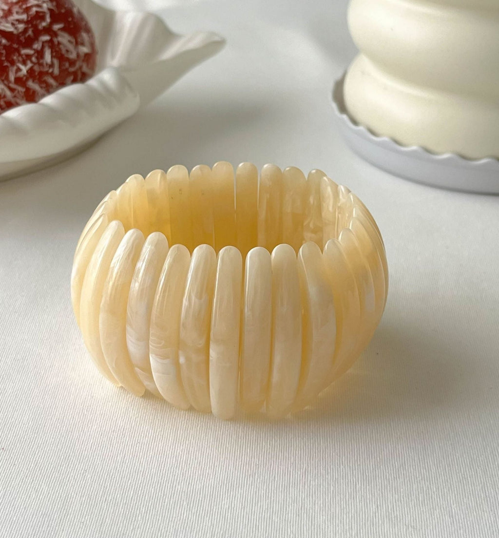 Fine Chunky Irregular Resin Bangle — bracelet, view 9