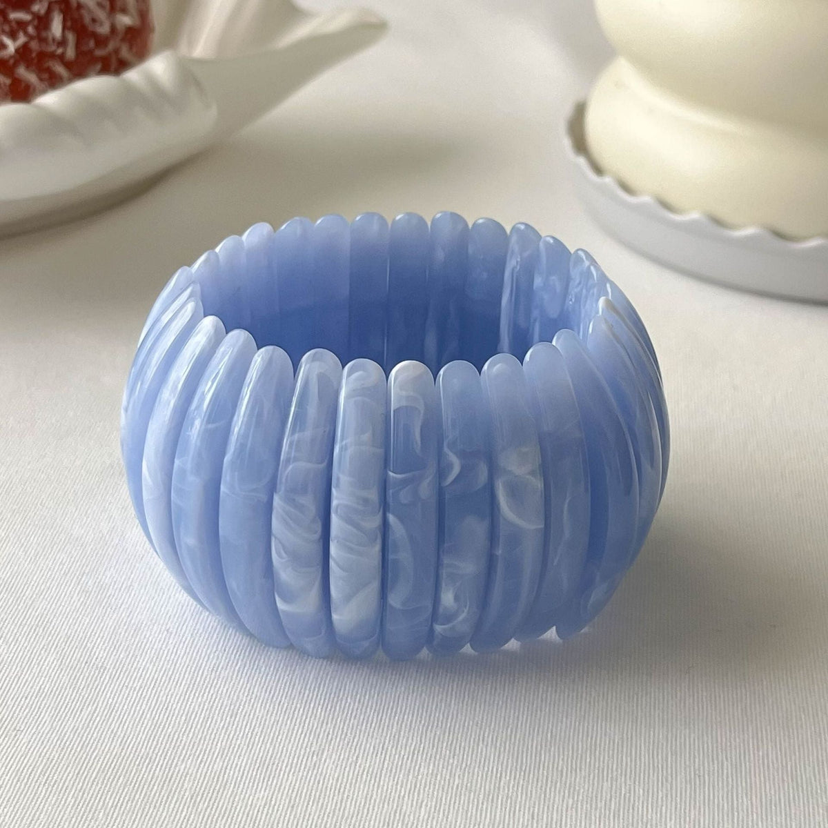 Fine Chunky Irregular Resin Bangle — bracelet, view 11