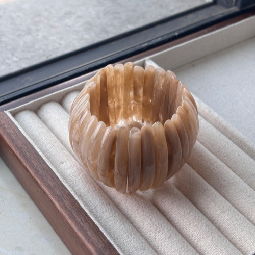 Fine Chunky Irregular Resin Bangle — bracelet, view 12