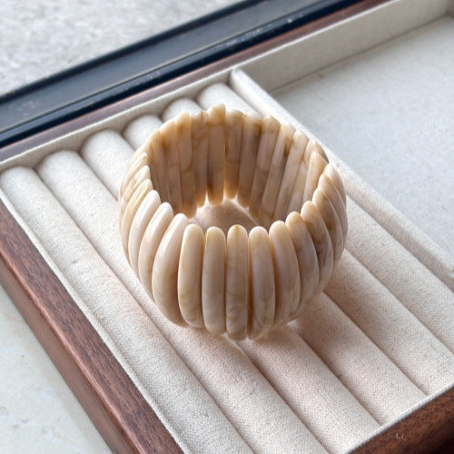 Fine Chunky Irregular Resin Bangle — bracelet, view 13