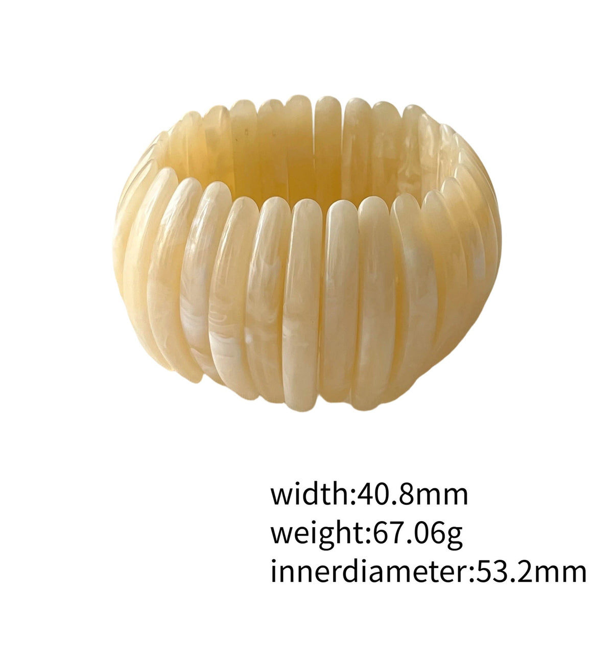 Fine Chunky Irregular Resin Bangle — bracelet, view 14